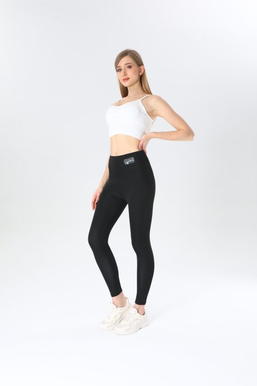 High-Waist 9/10 Yoga Pants - No Ride-Up, Super Stretch, Workout & Commute